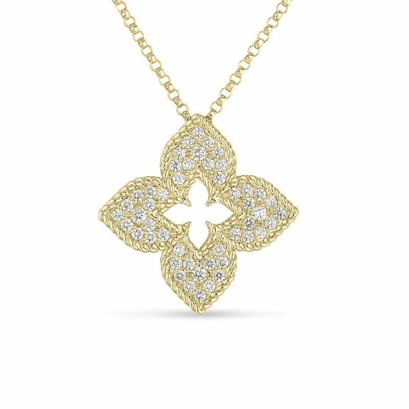Roberto Coin Venetian Princess Diamond Pendant Necklace