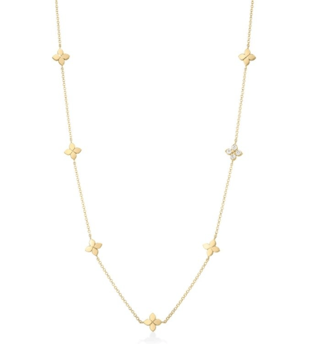 Roberto Coin Diamond 18K Polished Yellow Gold Chain Necklace