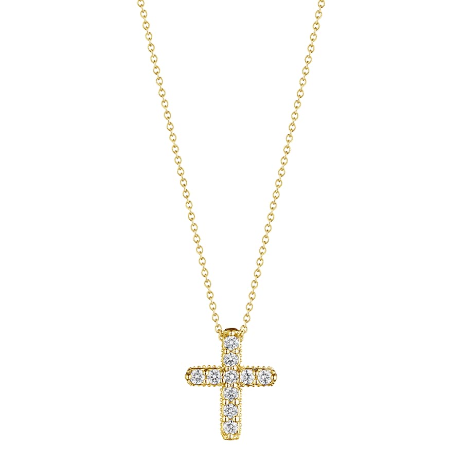 Verragio Diamond 18K Polished Yellow Gold Pendant Necklace