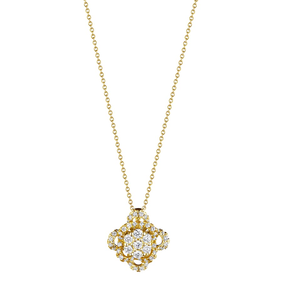 Verragio Diamond 18K Polished Yellow Gold Pendant Necklace