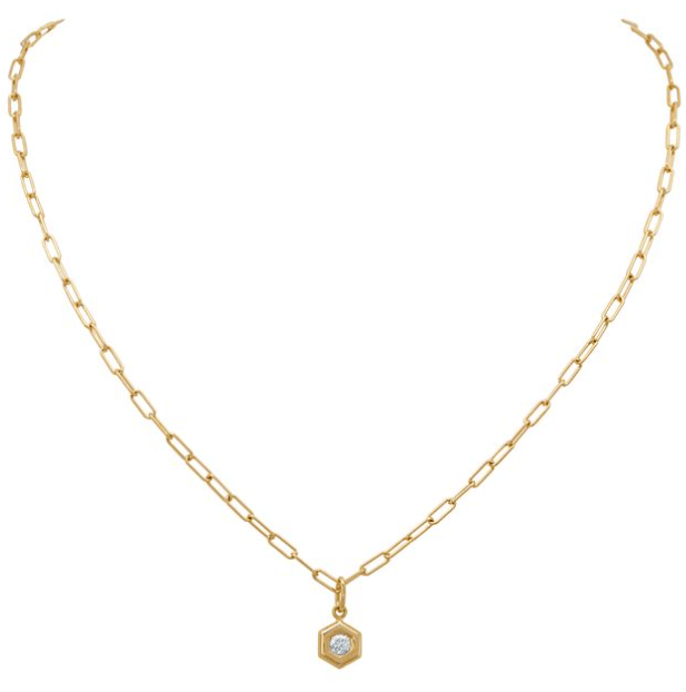 Gumuchian Diamond 18K Polished Yellow Gold Pendant Necklace
