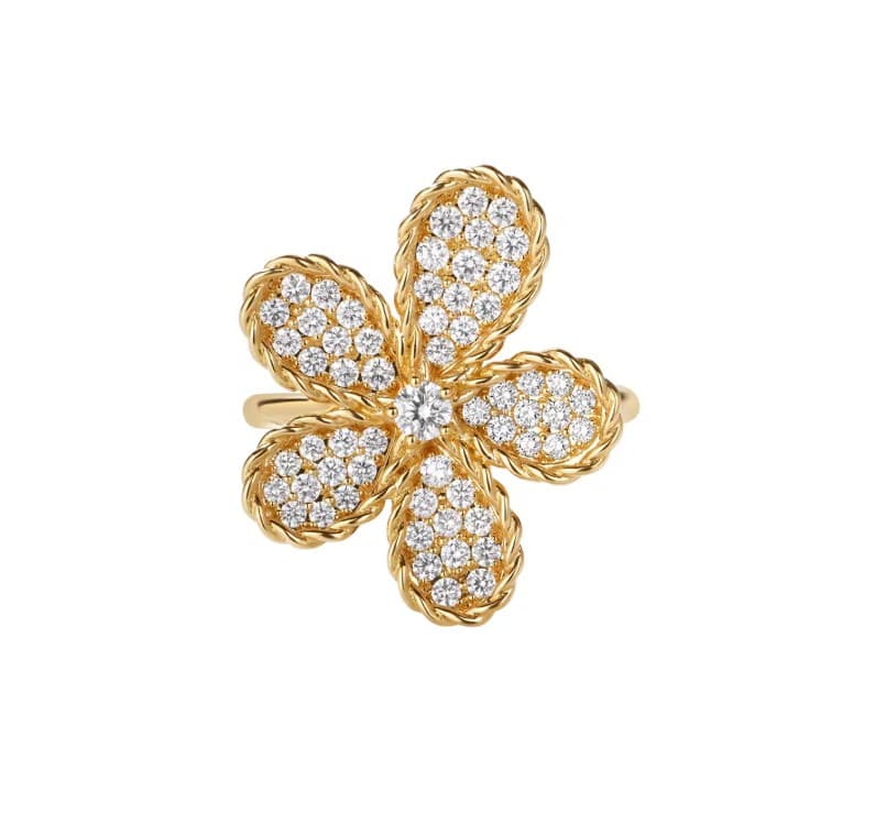 Roberto Coin Diamond 18K Polished Yellow Gold Cocktail Ring