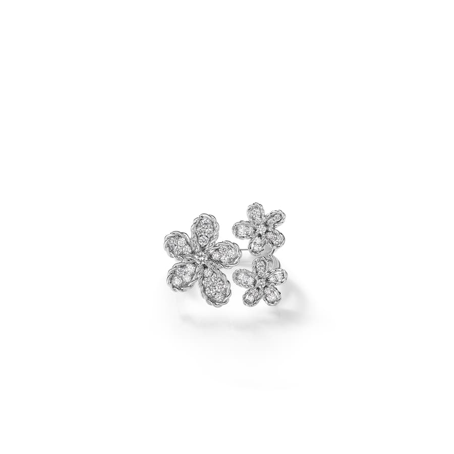 Roberto Coin Diamond 18K Polished White Gold Band Ring