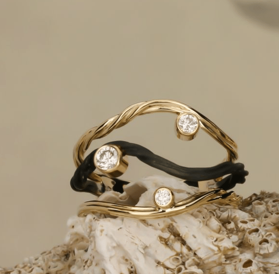 Sarah Graham Diamond 18K Polished Yellow Gold Contemporary Ring