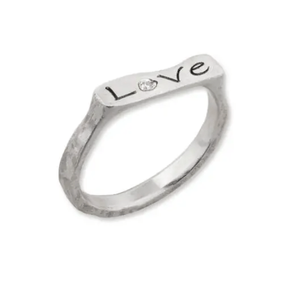 Lika Behar Collection Diamond Matte Silver Sterling Silver Band Ring
