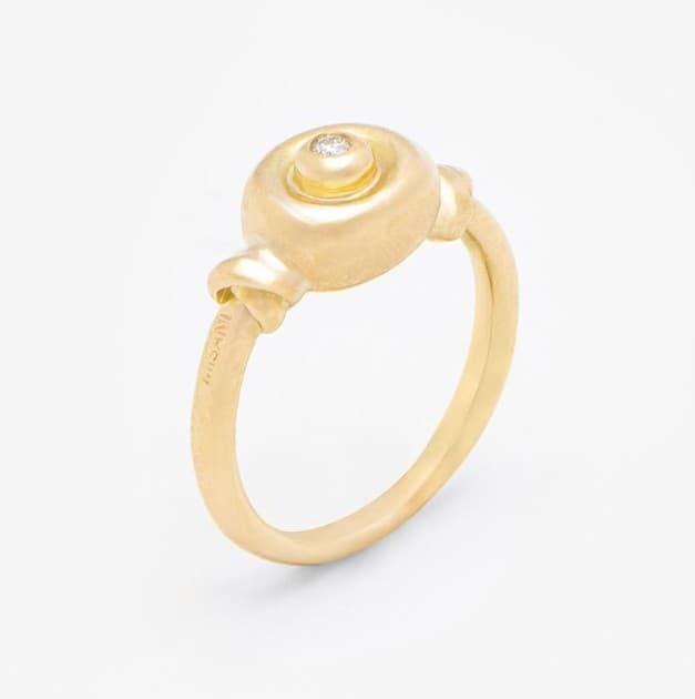MISANI Diamond 18K Yellow Gold Band Ring