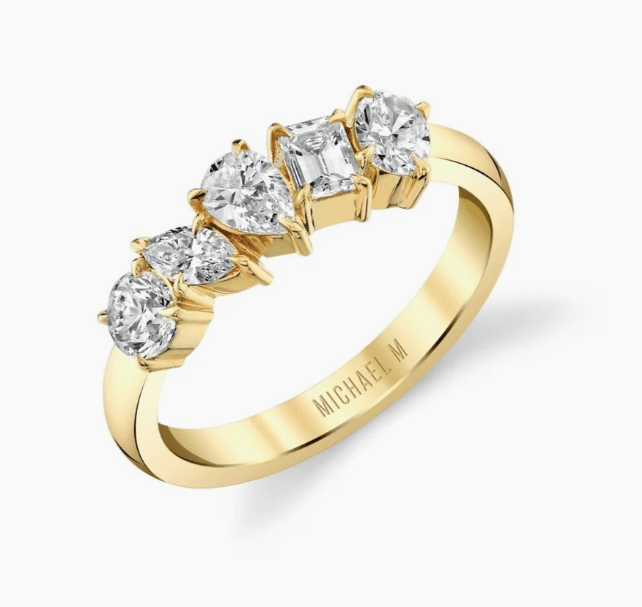 Michael M Diamond 18K Polished Yellow Gold Band Ring
