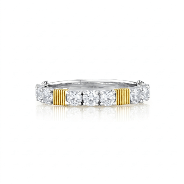 Sloane Street Topaz Silver Sterling Silver Band Ring