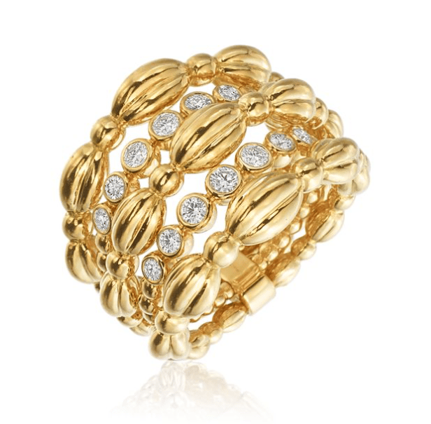 Gumuchian Diamond 18K Polished Yellow Gold Band Ring