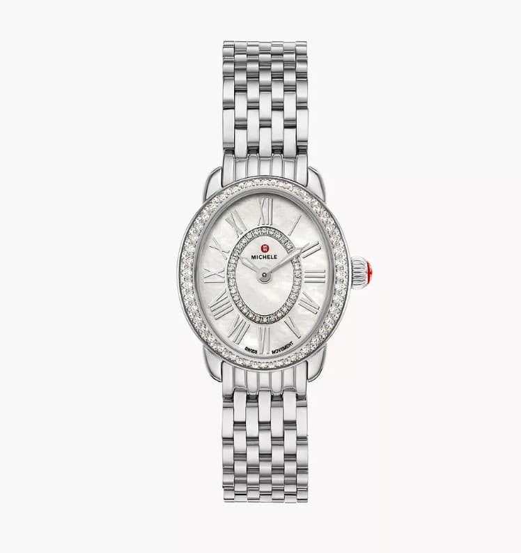 Michele Watches Serein Diamond Stainless Steel Watch