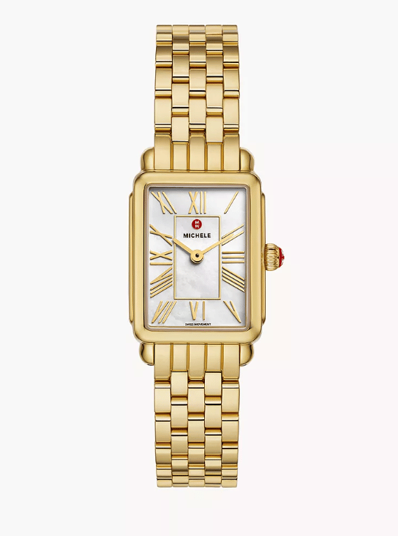 Michele Watches Deco Stainless Steel Watch