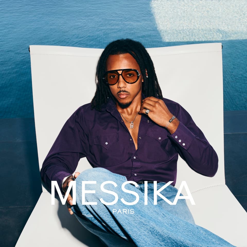 Jules Koundé wearing Messika Move Titanium jewelry