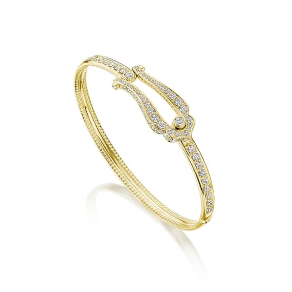 Verragio Diamond 18K Polished Yellow Gold Bangle Bracelet
