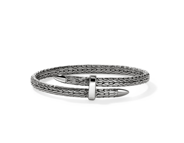 John Hardy Black Sterling Silver Cuff Bracelet