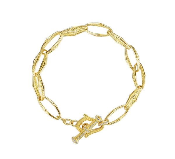 Verragio Diamond 18K Polished Yellow Gold Bangle Bracelet