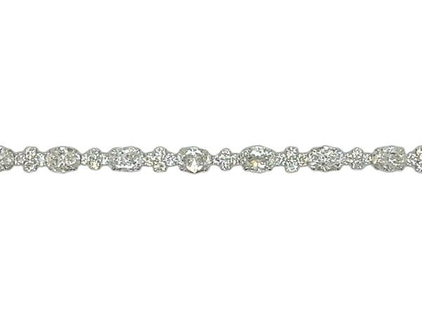 Piranesi Diamond 18K Polished White Gold Chain Bracelet