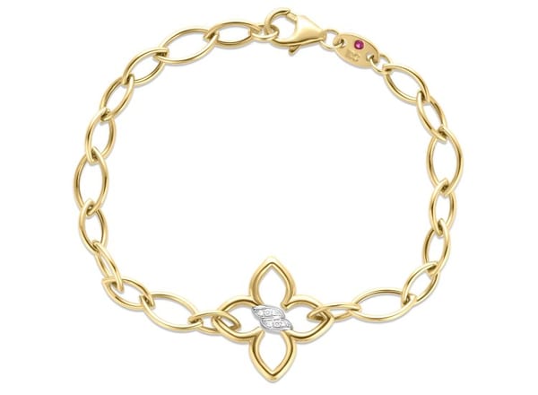 Roberto Coin Cialoma Diamond 18K Polished Yellow Gold Chain Bracelet