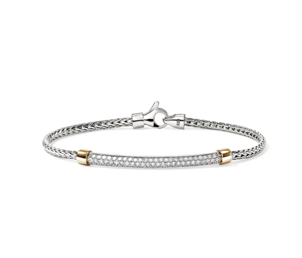 John Hardy Diamond 14K Two-Tone Gold Chain Bracelet