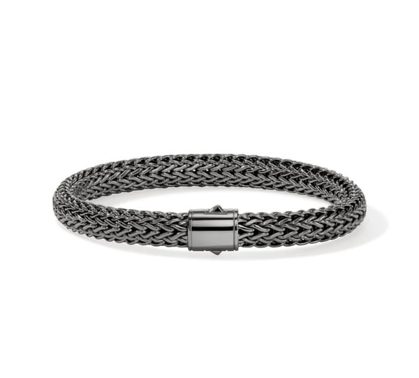 John Hardy Classic Chain Black Rhodium Chain Bracelet