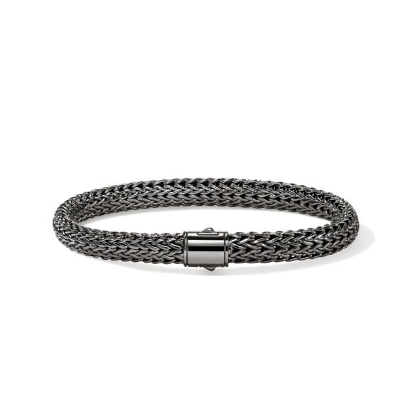 John Hardy Polished Black Rhodium Chain Bracelet