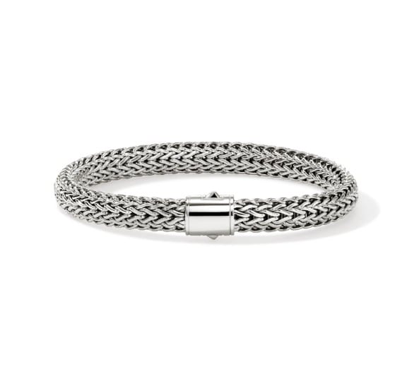 John Hardy Polished Silver Sterling Silver Chain Bracelet