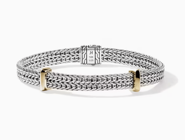 John Hardy 14K Two-Tone Sterling Silver Chain Bracelet
