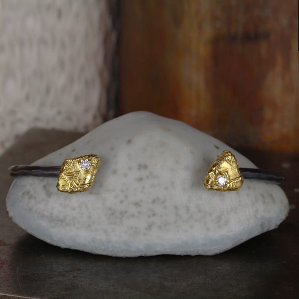 Sarah Graham Diamond 18K Polished Yellow Gold Cuff Bracelet