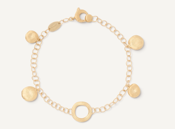 Marco Bicego Jaipur 18K Engraved Yellow Gold Link Bracelet