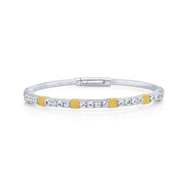 Sloane Street Topaz Silver Sterling Silver Bangle Bracelet