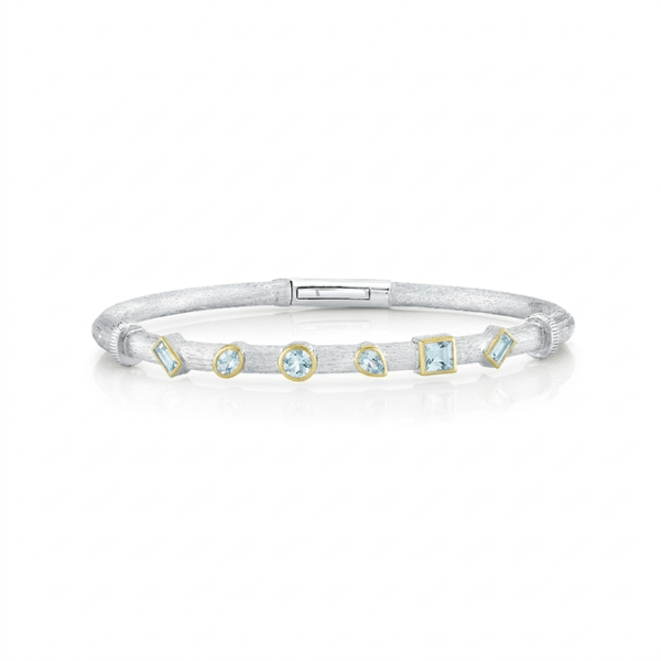Sloane Street Topaz Silver Sterling Silver Bangle Bracelet