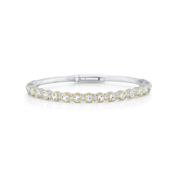 Sloane Street Topaz Silver Sterling Silver Bangle Bracelet