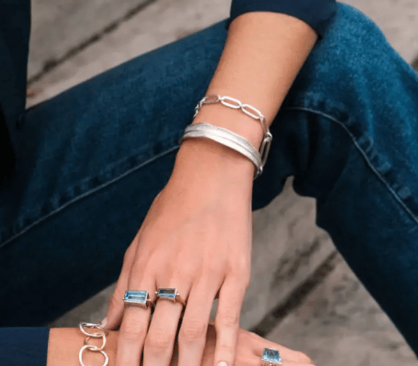 Lika Behar Collection Matte Silver Sterling Silver Cuff Bracelet