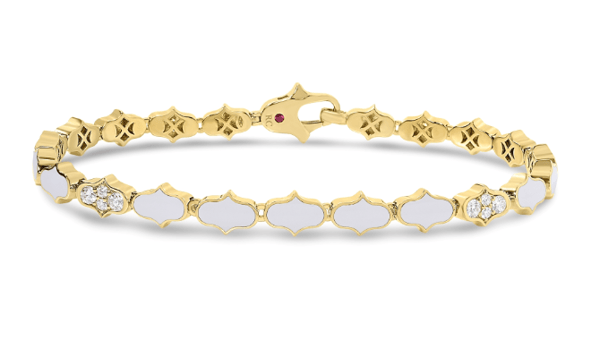 Roberto Coin Diamond 18K Polished Yellow Gold Bangle Bracelet