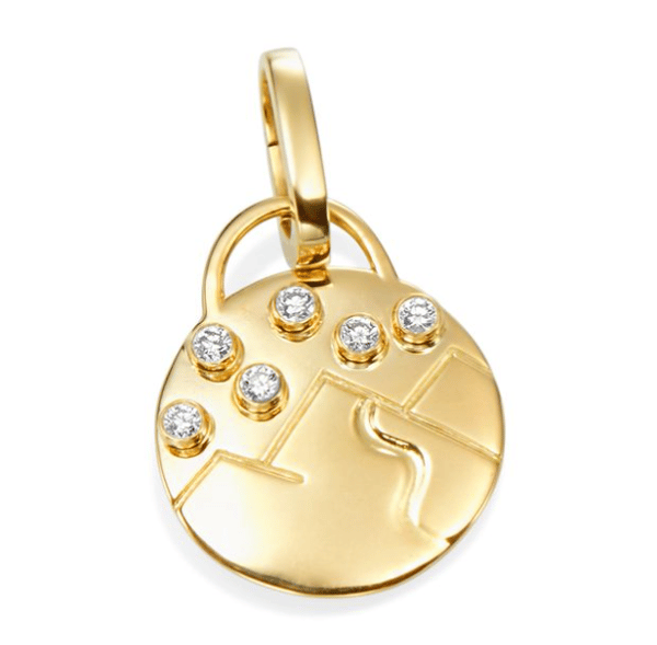 Gumuchian Diamond 18K Polished Yellow Gold Dangle Charm