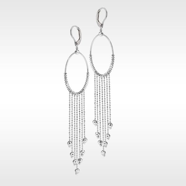 Platinum Born White Platinum Chandelier Earrings
