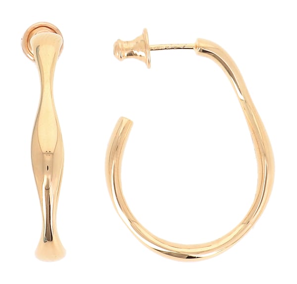 Pesavento Elegance in 18K Polished Yellow Vermeil Hoop Earrings