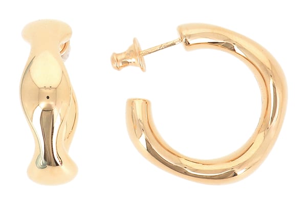 Pesavento Elegance in 18K Polished Yellow Vermeil Hoop Earrings
