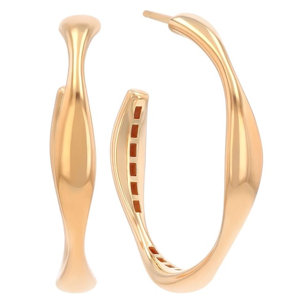 Pesavento Elegance in 18K Polished Yellow Vermeil Hoop Earrings
