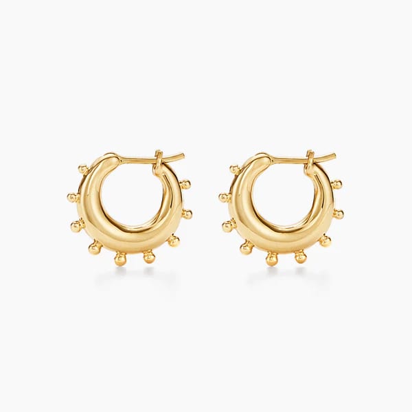 Temple St Clair in 18K Polished Yellow Gold Hoop Earrings