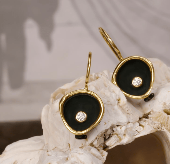 Sarah Graham Diamond in 18K Polished Yellow Gold Post Earrings