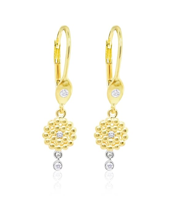 MEIRA T Diamond in 14K Polished Yellow Gold Drop Earrings