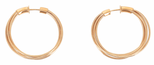 Pesavento DNA in 18K Polished Yellow Vermeil Hoop Earrings