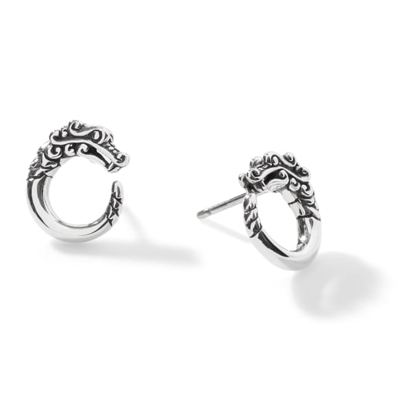 John Hardy White Sterling Silver Stud Earrings