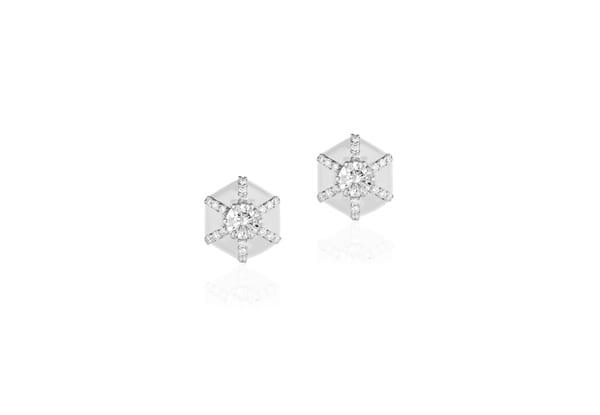 Goshwara Gossip Crystal in 18K Polished Yellow Gold Hoop Earrings