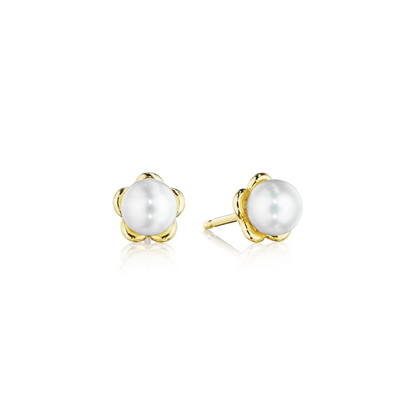 Verragio Pearl in 18K Polished Yellow Gold Stud Earrings