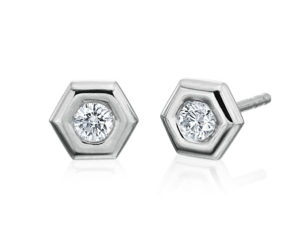 Gumuchian Diamond in 18K Polished White Gold Post Earrings