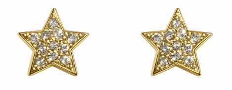 Suna Bros Diamond in 18K Polished Yellow Gold Post Earrings
