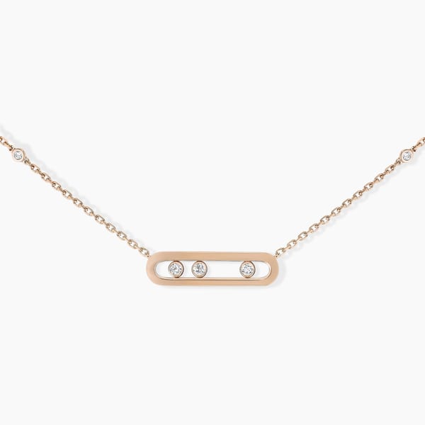Messika Move Diamond 18K Polished Yellow Gold Pendant Necklace