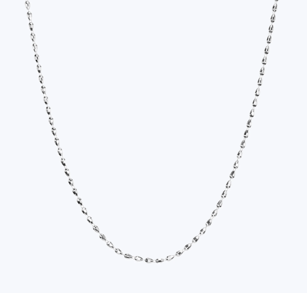 Platinum Born 850PTK Diamond Cut Silver Platinum Pendant Necklace
