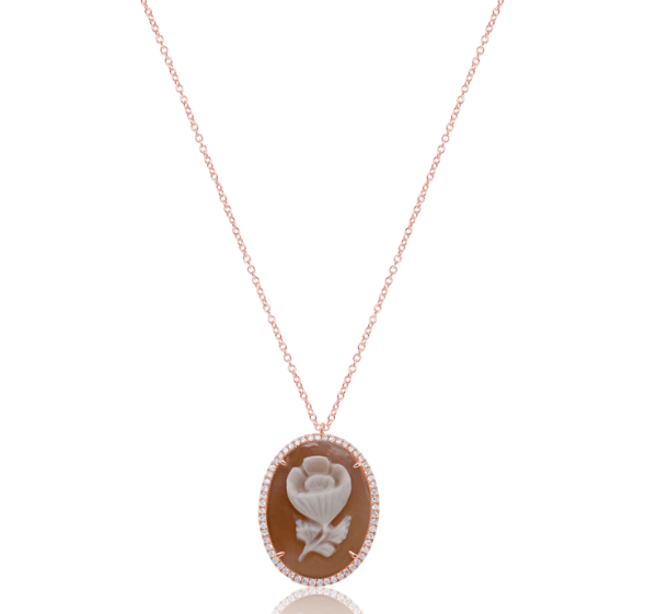 MEIRA T Diamond 14K Rose Gold Pendant Necklace